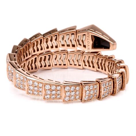 bulgari diamond snake bracelet.